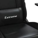 vidaXL fekete műbőr játékszék