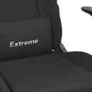 vidaXL fekete szövet játékszék lábtartóval