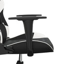 vidaXL fekete és fehér műbőr játékszék