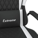 vidaXL fekete és fehér műbőr játékszék