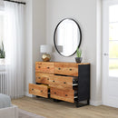 vidaXL 2 db tömör akácfa tálalószekrény 60 x 33 x 75 cm