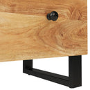 vidaXL 2 db tömör akácfa tálalószekrény 60 x 33 x 75 cm