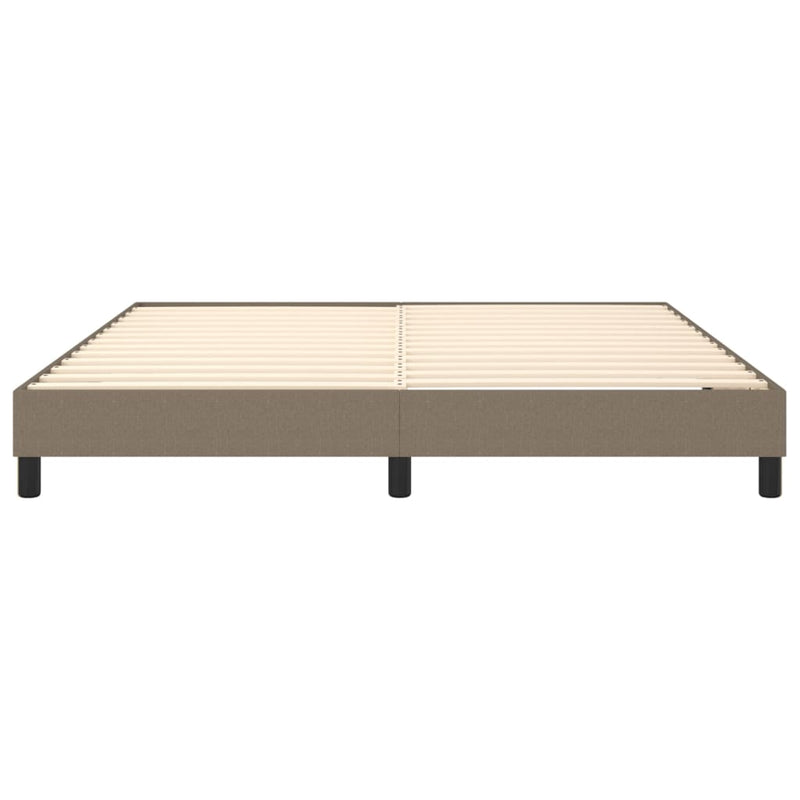 vidaXL tópszínű szövet ágykeret matrac nélkül 160 x 200 cm