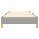 vidaXL világosszürke szövet rugós ágykeret 90x190 cm