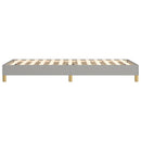 vidaXL világosszürke szövet rugós ágykeret 90x190 cm