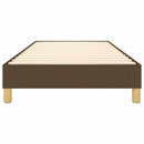 vidaXL sötétbarna szövet rugós ágykeret 90x190 cm