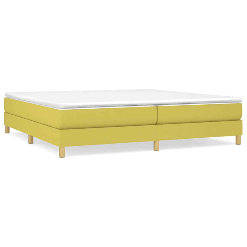 vidaXL zöld szövet ágykeret matrac nélkül 200 x 200 cm