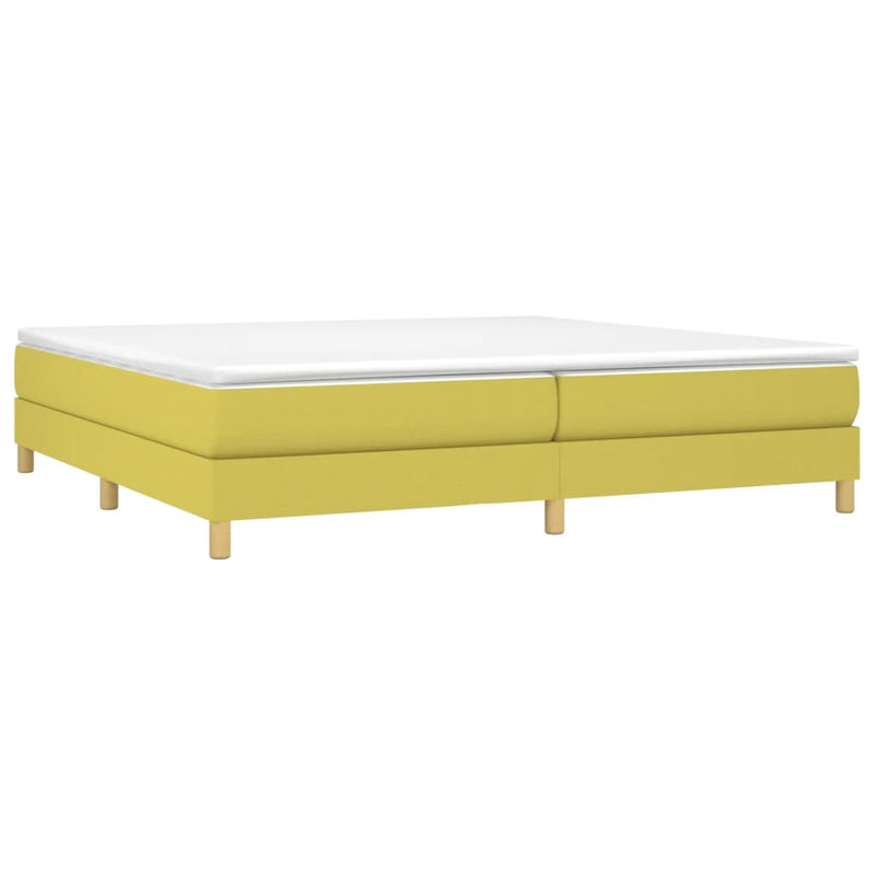 vidaXL zöld szövet ágykeret matrac nélkül 200 x 200 cm