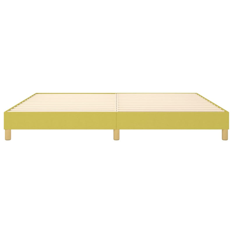 vidaXL zöld szövet ágykeret matrac nélkül 200 x 200 cm