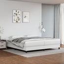 vidaXL fehér műbőr rugós ágykeret 200x200 cm