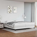 vidaXL fehér műbőr rugós ágykeret 200x200 cm