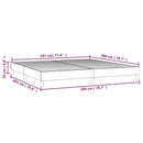 vidaXL szürke műbőr rugós ágykeret 200x200 cm