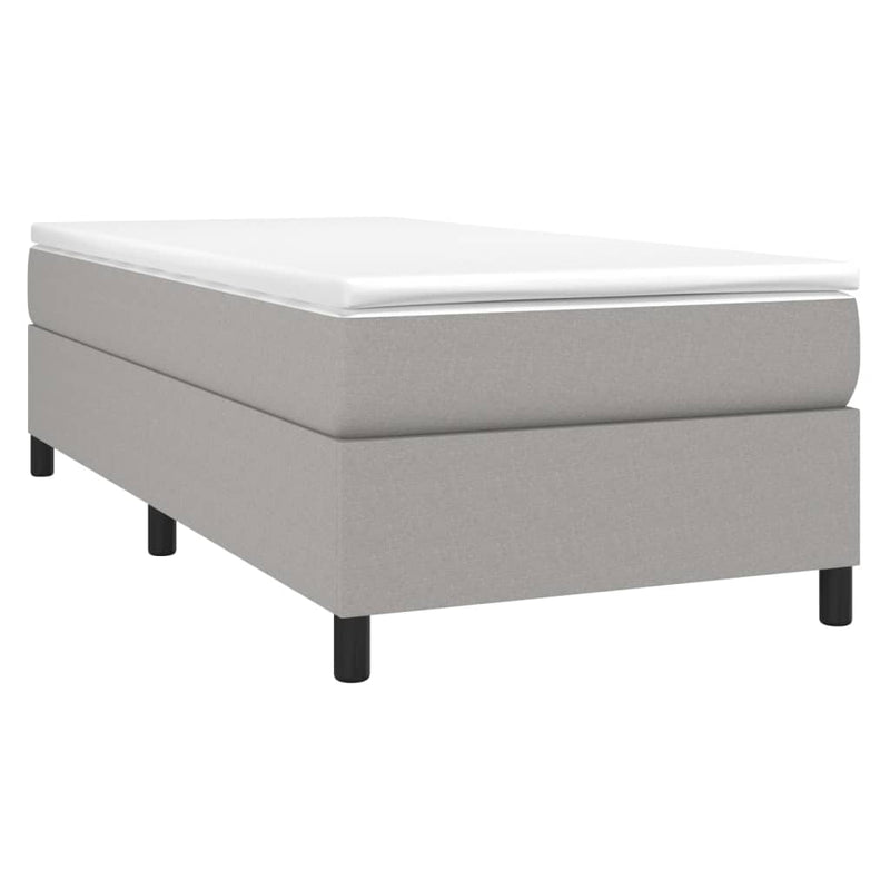 vidaXL világosszürke szövet ágykeret matrac nélkül 80x200 cm