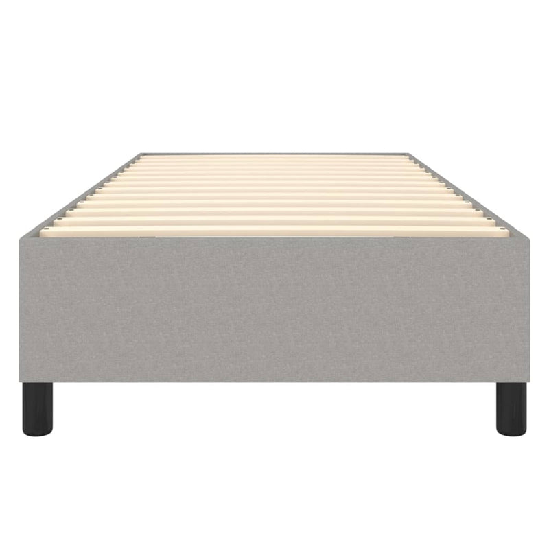 vidaXL világosszürke szövet ágykeret matrac nélkül 80x200 cm