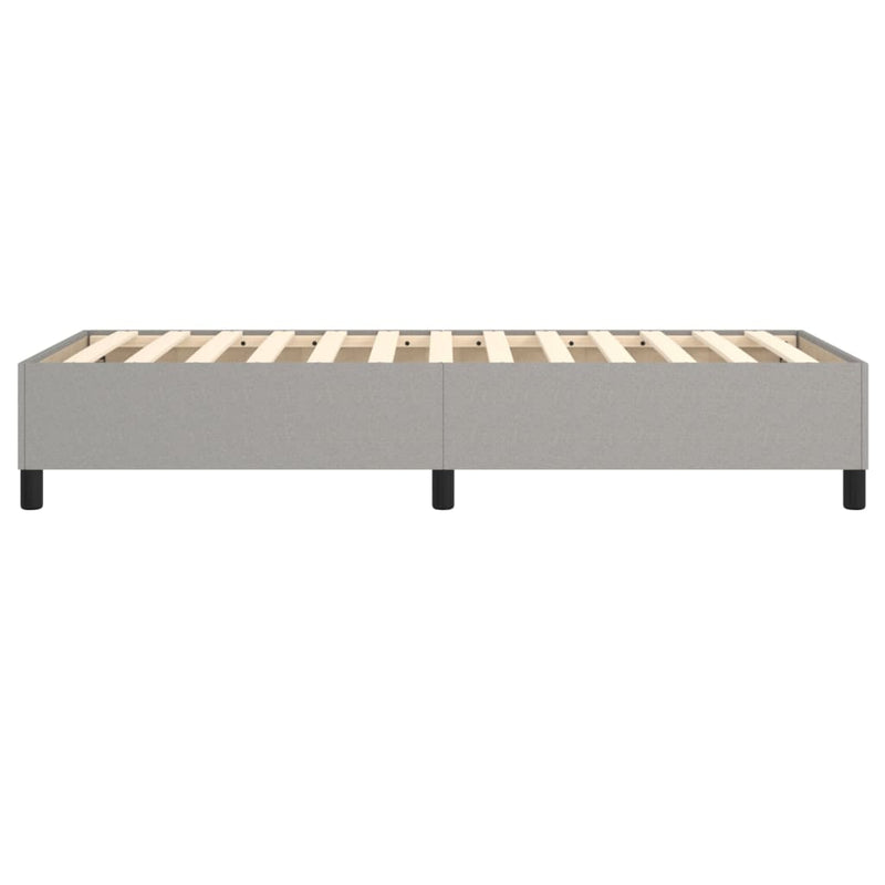 vidaXL világosszürke szövet ágykeret matrac nélkül 80x200 cm