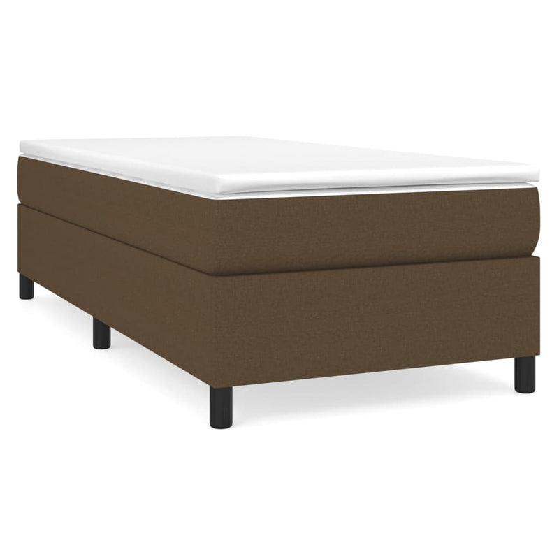 vidaXL sötétbarna szövet ágykeret matrac nélkül 80x200 cm