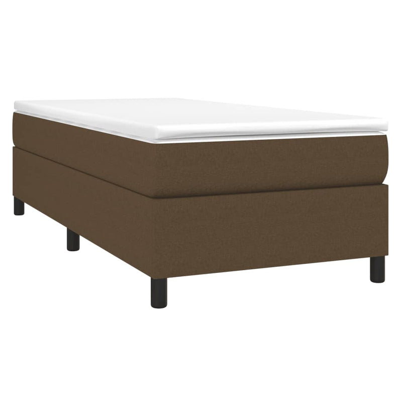 vidaXL sötétbarna szövet ágykeret matrac nélkül 80x200 cm