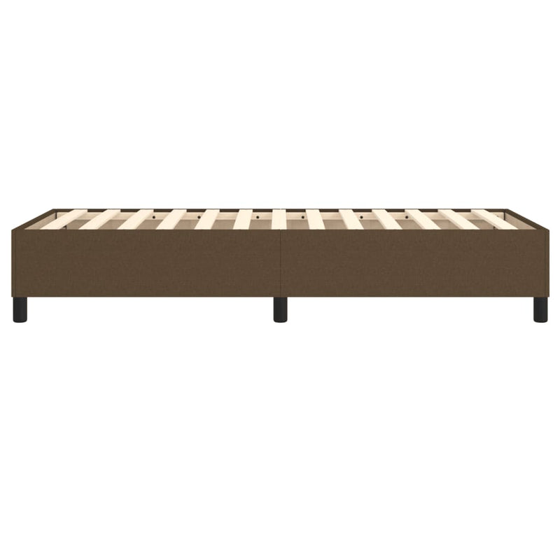 vidaXL sötétbarna szövet ágykeret matrac nélkül 80x200 cm