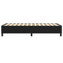 vidaXL rugós ágykeret fekete 90x200 cm szövet
