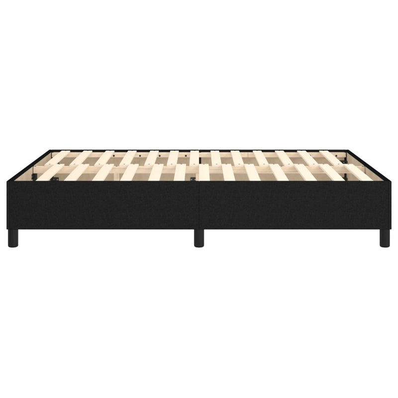 vidaXL fekete szövet ágykeret matrac nélkül 140 x 190 cm