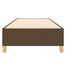 vidaXL sötétbarna szövet rugós ágykeret 90x190 cm