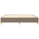 vidaXL tópszínű szövet rugós ágykeret 200 x 200 cm