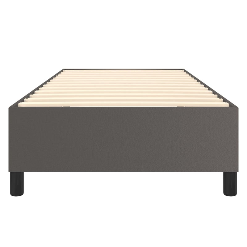 vidaXL szürke műbőr rugós ágykeret 80 x 200 cm