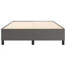 vidaXL szürke műbőr rugós ágykeret 140x190 cm