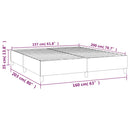 vidaXL szürke műbőr rugós ágykeret 160x200 cm