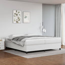 vidaXL fehér műbőr rugós ágykeret 200x200 cm