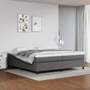 vidaXL szürke műbőr rugós ágykeret 200x200 cm