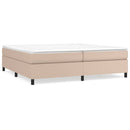vidaXL cappuccino színű műbőr rugós ágykeret 200x200 cm