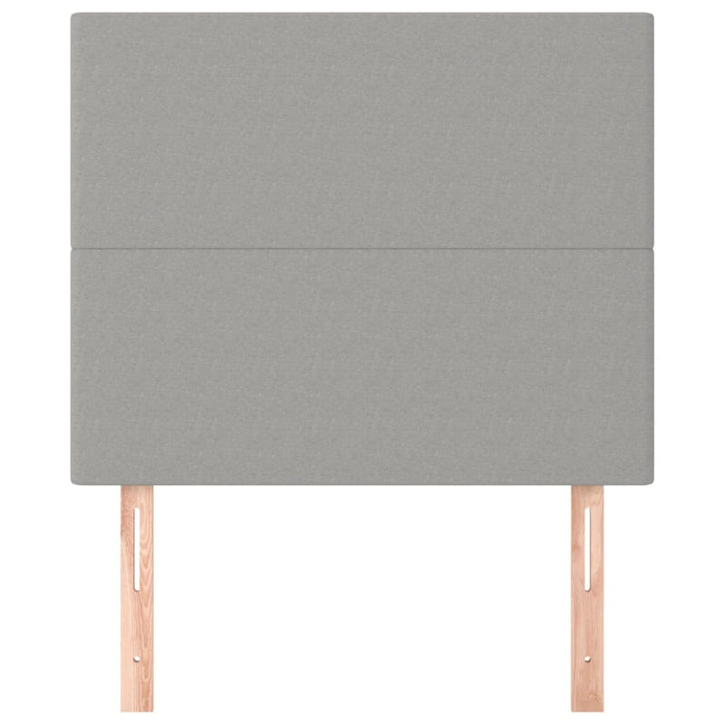 vidaXL 2 db világosszürke szövet fejtámla 80 x 5 x 78/88 cm