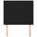 vidaXL fekete szövet fejtámla 80x5x118/128 cm
