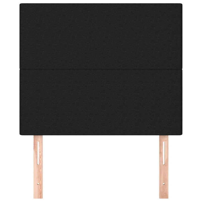 vidaXL 2 db fekete szövet fejtámla 80 x 5 x 78/88 cm