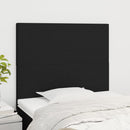 vidaXL fekete szövet fejtámla 80x5x118/128 cm