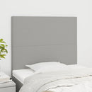 vidaXL világosszürke szövet fejtámla 90x5x118/128 cm