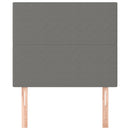 vidaXL sötétszürke szövet fejtámla 90x5x118/128 cm