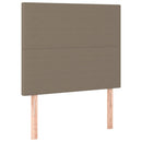 vidaXL bézs színű szövet fejtámla 90 x 5 x 118/128 cm
