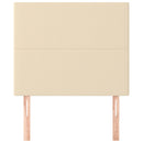 vidaXL krémszínű szövet fejtámla 90x5x118/128 cm