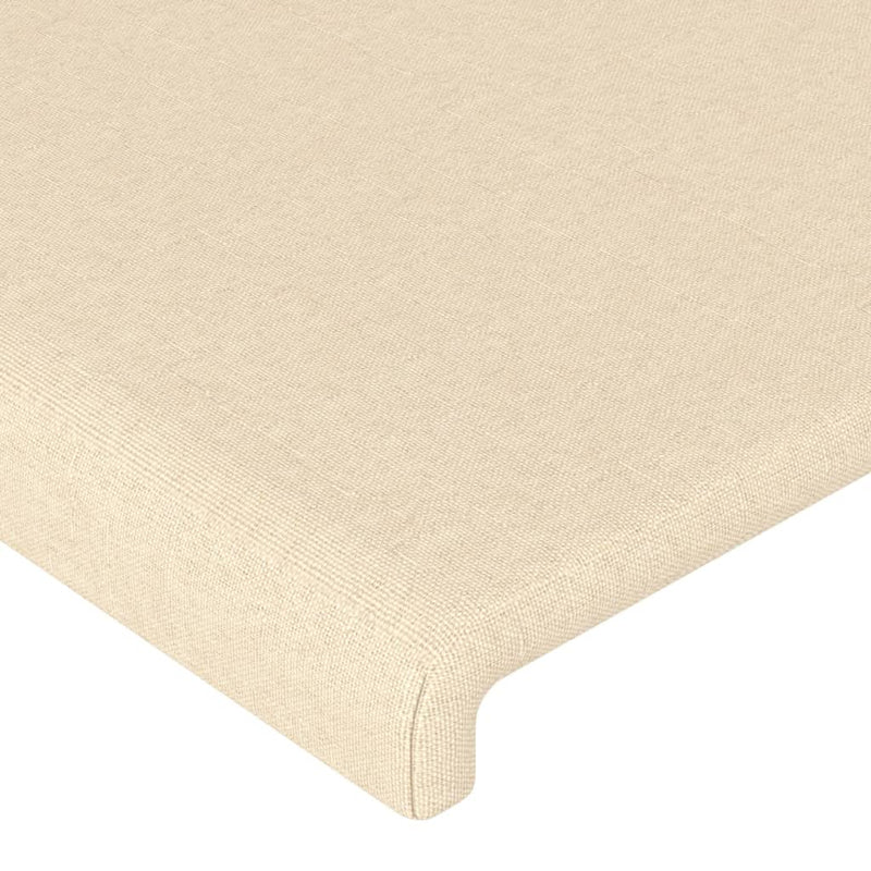 vidaXL 2 db krémszínű szövet fejtámla 90x5x78/88 cm