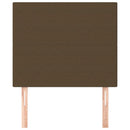 vidaXL 2 db sötétbarna szövet fejtámla 100x5x78/88 cm