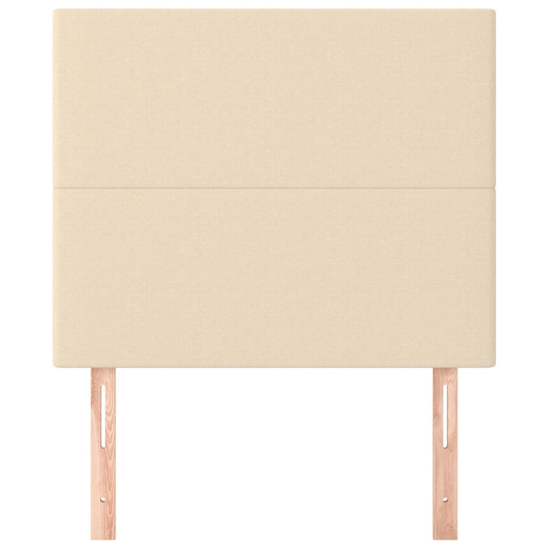 vidaXL 2 db krémszínű szövet fejtámla 100x5x78/88 cm