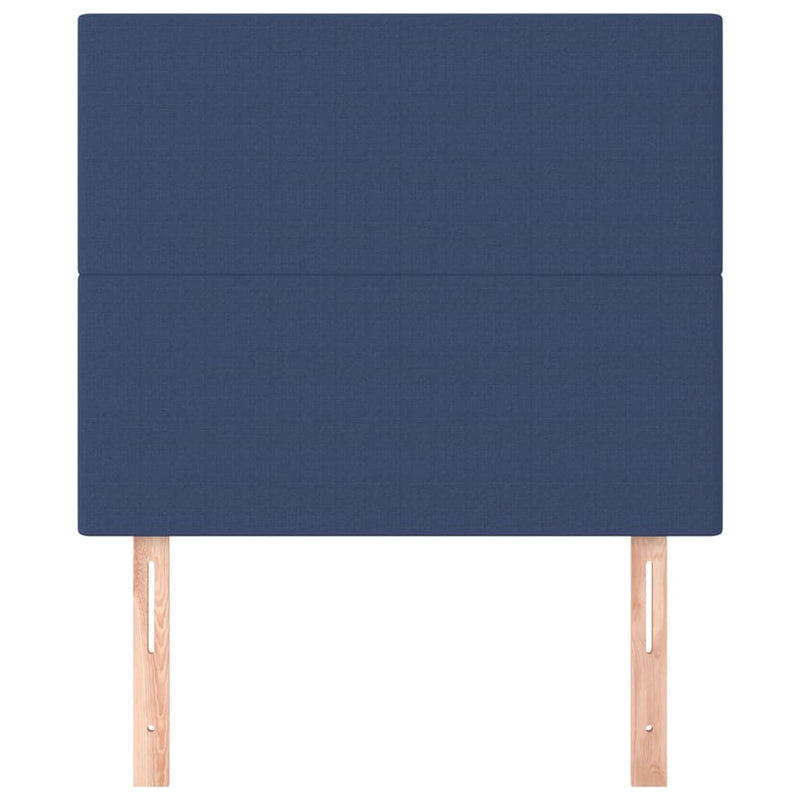 vidaXL 2 db kék szövet fejtámla 100x5x78/88 cm