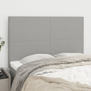 vidaXL világosszürke szövet fejtámla 144x5x118/128 cm
