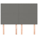 vidaXL sötétszürke szövet fejtámla 144x5x118/128 cm