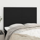 vidaXL fekete szövet fejtámla 144x5x118/128 cm
