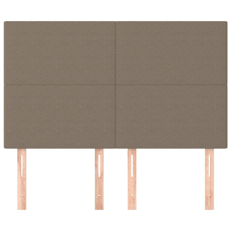 vidaXL 4 db tópszínű szövet fejtámla 72 x 5 x 78/88 cm