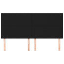 vidaXL 4 db fekete szövet fejtámla 80 x 5 x 78/88 cm
