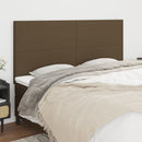 vidaXL sötétbarna szövet fejtámla 160x5x118/128 cm